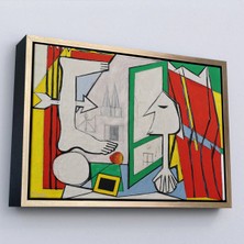 Uslucan Alışveriş Ahşap Çerçeveli Pablo Picasso - Açık Pencere Tablo - La Fenetre OUVERTE-7091