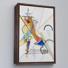 Uslucan Alışveriş Ahşap Çerçeveli Wassily Kandinsky Gewebe TABLO-7493