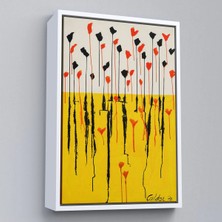 Uslucan Alışveriş Ahşap Çerçeveli Alexander Calder - Damlalar Tablo - DROPS-7285