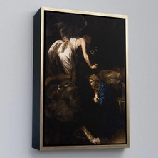Uslucan Alışveriş Ahşap Çerçeveli Caravaggio - Duyuru Tablosu - ANNUNCIATION-7420