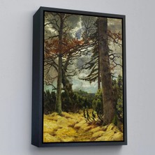 Uslucan Alışveriş Ahşap Çerçeveli Franz Marc - Ilkbaharda Meşe Ağaçları TABLO-7287