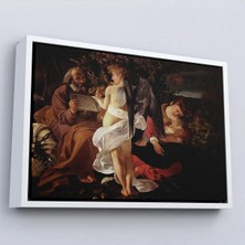 Uslucan Alışveriş Ahşap Çerçeveli Caravaggio - Mısır'a Uçuşta Dinlenin Tablo - Rest On The Flight Into EGYPT-7119