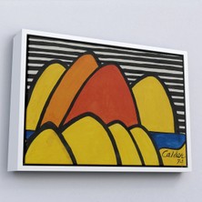 Uslucan Alışveriş Ahşap Çerçeveli Alexander Calder - Çarpmalar Tablosu - BUMPS-7060