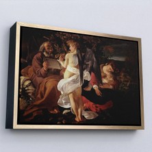 Uslucan Alışveriş Ahşap Çerçeveli Caravaggio - Mısır'a Uçuşta Dinlenin Tablo - Rest On The Flight Into EGYPT-7119