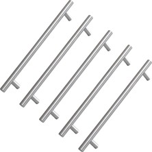 EstoreBox 5 Adet Rosemary Inox Metal Kulp 192 mm (19.2 Cm) Mobilya Mutfak Çekmece Dolap Kapak Kulpu Kulbu