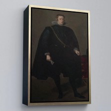 Uslucan Alışveriş Ahşap Çerçeveli Velazquez Diego - Philip Iv Ispanya ve Portekiz Kralı TABLOSU-7368