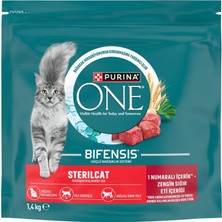Purina One Steril Kedi Sığır Etli 1.4 kg (2'li Paket)