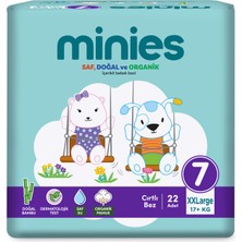 Minies Bebek Bezi Xxlarge 7 Beden 17+Kg 22 Adet (6'li Paket)