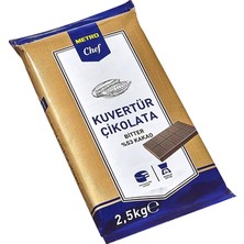 Metro Chef Kuvertür 2,5 kg %53 Bitter