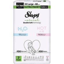 Sleepy Natural Double Soft Ultra Bebek Bezi Xxl 48 Adet (2'li Paket)