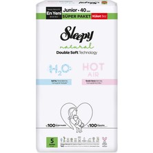 Sleepy Natural Db Soft Süper Külot Bez No 5 11-18 kg 40'lı (4'li Paket)