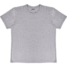 Brix Erkek Elastan O Yaka Tshirt Gri L  (3'li Paket)