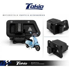 Koçak Motor Tokio Skyjet Bellina 50 / 125 Sinyal ve Dörtlü Düğmesi