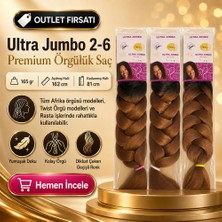 ALFA AKSESUAR 03 3 Paket / Afrika Örgüsü ve Rasta Için Sentetik Ombreli 2/6