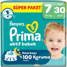 Prima Aktif Bebek Süper Paket 7 Beden 30'lu (2'li Paket)