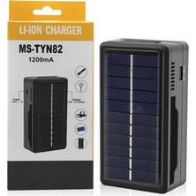 OEM MS-TYN82 Solar Pil Şarj Aleti 2li 1200MAH 18650-26650-16340-14500-AA-AAA