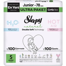 Sleepy Natural Double Soft Ultra Bebek Bezi Junıor 78 Adet (4'li Paket)