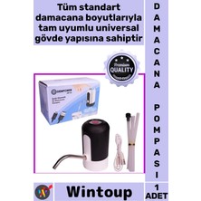 Wintoup #pompa USB Şarj Edilebilir Dokunmatik Sessiz Pratik Mutfak Ofis Şarjlı Otomatik Damacana Su Pompası