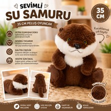 Trust Store Oyuncak Peluş 35 cm Su Samuru Ultra Yumuşak Sevimli Su Samuru Peluş Oyuncak