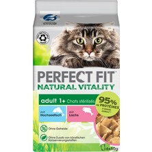 Perfect Fit Yetişkin Mini Yaş Mama Balık - Somon 6X50 G (6'li Paket)