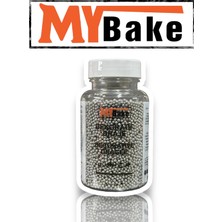 My Bake Boncuk Şeker Sprinkles 45 gr Gümüş