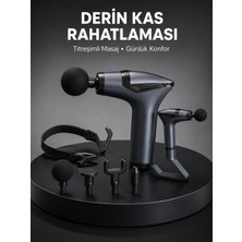 Taşınabilir 3in1 Masaj Aleti Şarjlı Titreşimli Esneme Bantlı Yeni Nesil