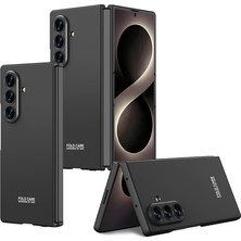 HTstore Galaxy Uyumlu Z Fold 8 Ultra Kılıf Zore Sert Kıpta Kapak-Siyah