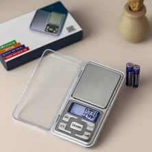 Mini Hassas Terazi 300G/0.01G (6X12 Cm) Şeffaf Kapaklı, Pilli