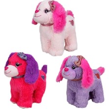 Peluş Köpek Oturan Renkli 25 cm 1 Adet Fiyatıdır