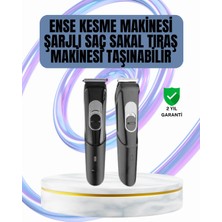 Ergonomik Tasarımlı, 3 Taraklı Profesyonel Şarjlı Saç Sakal Tıraş Makinesi