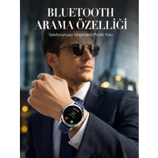 Eseno Select Bluetooth Arama Destekli Uzun Pil Ömürlü Akıllı Saat 3 Kordonlu ile Uyumlu Aksesuar