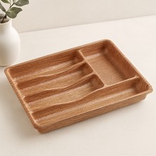 Ahşap Çekmece Içi Kaşıklık 36X29 cm - 5 Bölmeli