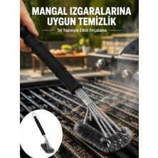 Uzun Saplı Izgara Temizleme Fırçası Çelik Telli Yeni Nesil