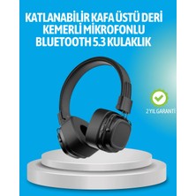 Deep Bass Destekli Kablosuz Katlanabilir Kulak Üstü Kulaklık