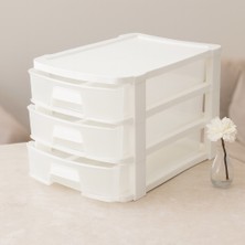 Plastik 3 Katlı Çekmece Düzenleyici 27.8X35.5X25.5 cm