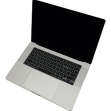 MacBook Türkçe Q Klavye Koruyucu Us Amerikan Return Enter Uyumlu M1-M5 | A2681 A3113 A3240 A3449 A2941 A3241 A2442 A2779 A3426 A3434 A2485 A3429 | Silikon Keyboard Cover Touch Id Siyah