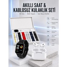 Eseno Select 7 Kordonlu Akıllı Saat ve Yeni Nesil Kulaklık Dokunmatik Ekran Android ve Ios Uyumlu ile Uyumlu Aksesuar