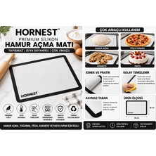Veloxa Silikon Yanmaz Yapışmaz Pişirme ve Hamur Açma Matı 30X40 cm Siyah