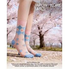 Bolero Japon Kore Tarzı Şeffaf Desenli Kadın Çorap