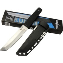 Cold Steel Aus 8A Kobun Tanto Outdoor / Av Bıçağı 25CM - Kılıflı, Kutulu, Siyah Plastik Sap