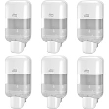 Tork Mini Sıvı Sabun, Köpük Sabun ve Dezenfektan Dispenseri Beyaz S5 Manuel Duvar Tipi (565200) x 6 Adet