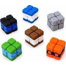 Sonsuz Küp Fidget Oyuncağı, Stres Azaltıcı, Abs Plastik, Kompakt ve Taşınabilir, Karışık Renk, 1 Adet