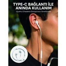 Type C Kablolu Kulak Içi Kulaklık Net Ses ve Güçlü Bas Deneyimi Yeni Nesil