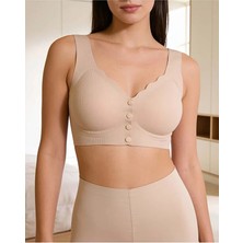Bolero Dikişsiz Önden Çıtçıtlı Destekli Kadın Bralet