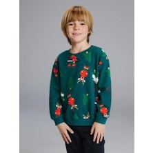 Lc Waikiki Yeni Sezon Yılbaşı Temalı Erkek Çocuk Kalın Sweatshirt