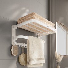 Miecoco Ecoco Beyaz Renk Tasarımlı Havlu Askılık Modern Stil ve Kolay Temizlik Özellikli