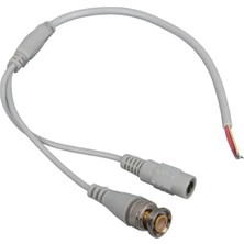 Powermaster PM-12689 Dc Dişi Jacklı 5.5*2.1 mm Uç 30 cm Bnc Güvenlik Kablosu