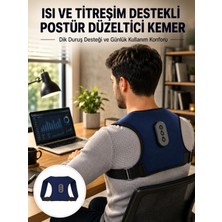Postür Düzeltici Masaj Kemeri Titreşim Isıtma ve Destek Sistemi Yeni Nesil