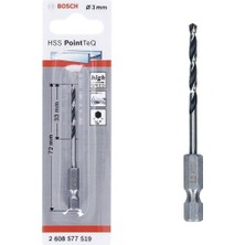 Kaia Life Bosch Pointteq Altıgen Şaftlı Hss Matkap Ucu 3 mm