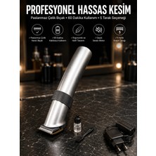 4 Taraklı Taşınabilir Profesyonel Saç ve Sakal Kesme Tıraş Makinesi Yeni Nesil